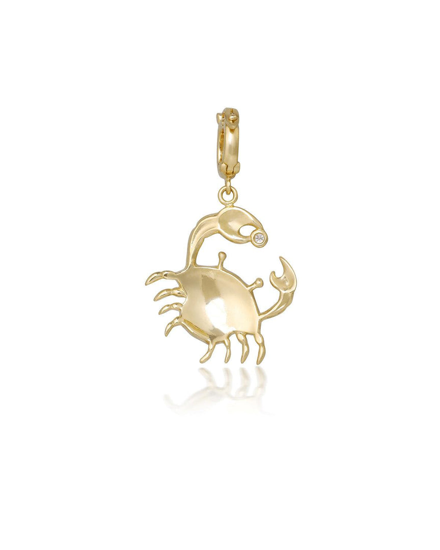 Cancer Pendant - Yellow Gold