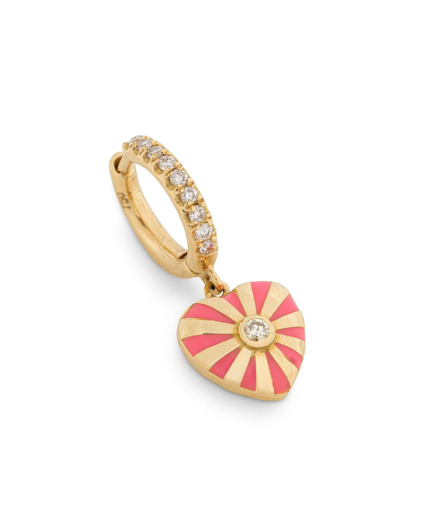 Mini Mila Heart Earrings - Yellow Gold