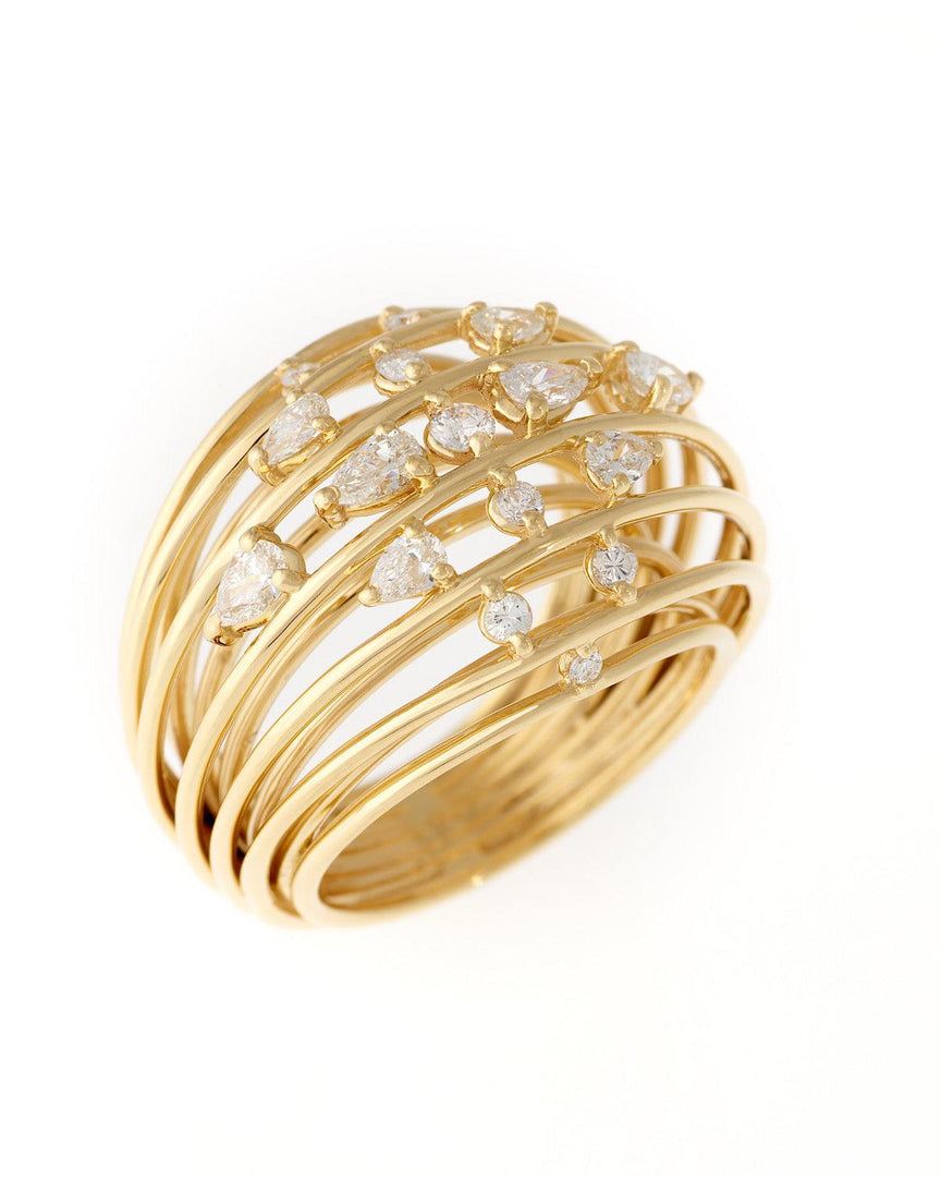 Light Cocktail Ring - Yellow Gold