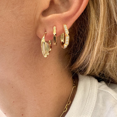Small Arcade Earrings Mother of Pearl