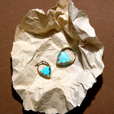 Small Arcade Earrings Turquoise