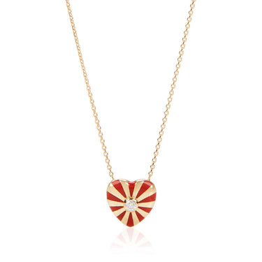 Mini Mila Heart Necklace- Yellow Gold