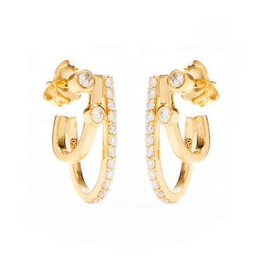 3 in 1 Earrings All Gold