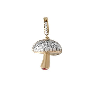 Mushroom Pendant, Full Pave