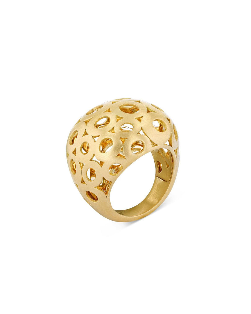 Muse Brushed Gold Ring