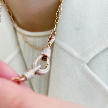 Large Diamond Hook Pendant