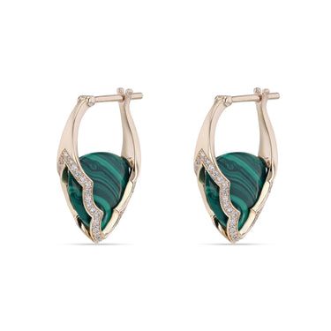 Small Arcade Earrings with Pave