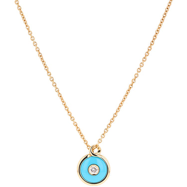 Turquoise Stone Diamond Necklace