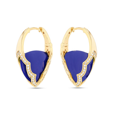 Merveilles Arcade Hoops Lapis Lazuli