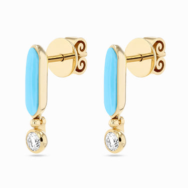 أقراط فيروزية مرفيل