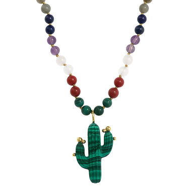 Cactus Necklace Malachite