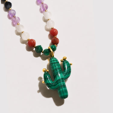Cactus Necklace Malachite