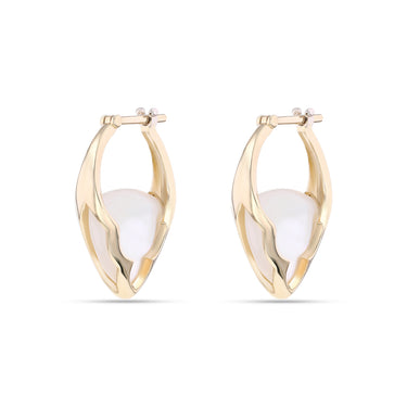 Small Arcade Earrings Mother of Pearl