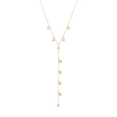 Alexa, Dangling Diamond Necklace