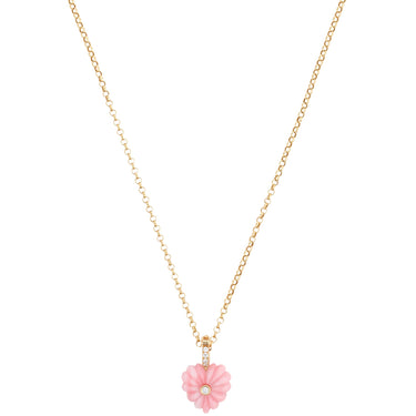 Love Pendant- Pink Opal