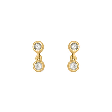 Alexa, 2 Diamonds Stud Earrings