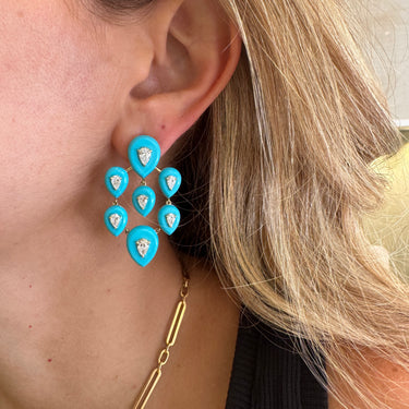 أقراط ميرفييل الفيروزية