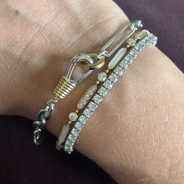 Silver & Gold Chunky Chain Bracelet