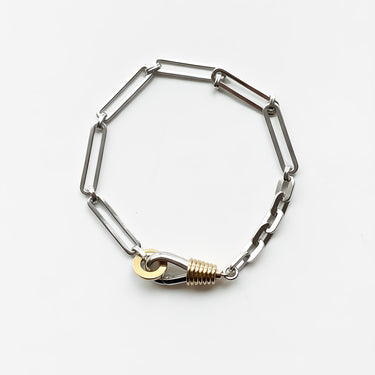 Silver & Gold Chunky Chain Bracelet