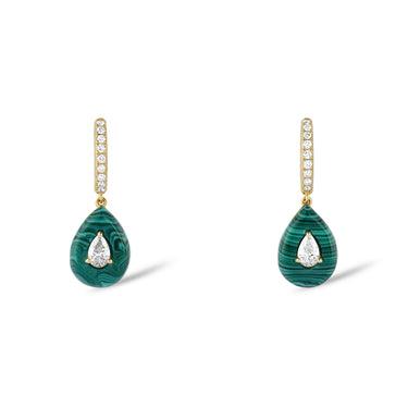 Merveilles Malachite Drop Earrings