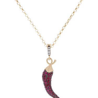 Chili Pendant - Yellow Gold
