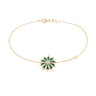 Mini Mila Sun Bracelet with Diamonds, Yellow Gold in 18K yellow gold with white diamonds by Joanna Dahdah