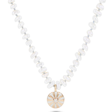 Beaded Mini Mila Sun Necklace