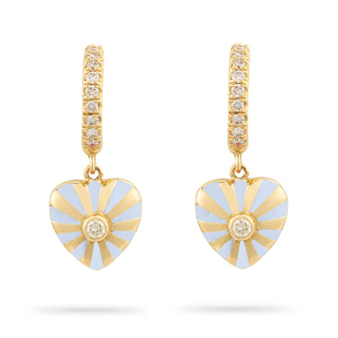 Mini Mila Heart Earrings - Yellow Gold