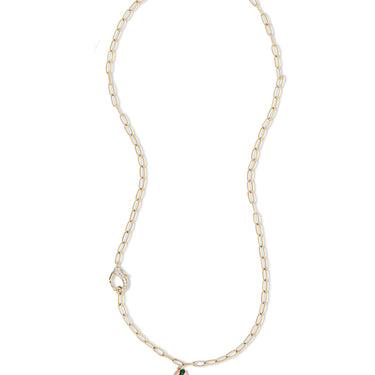 Mini Pistachio necklace with Diamond Hook