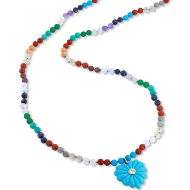 Small Love Necklace Turquoise