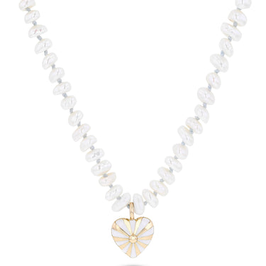Beaded Mini Mila Heart Necklace