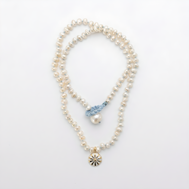 Beaded Mini Mila Sun Necklace