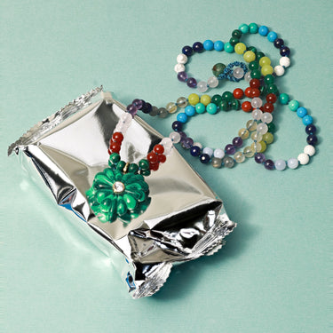 Large Love Necklace Malachite